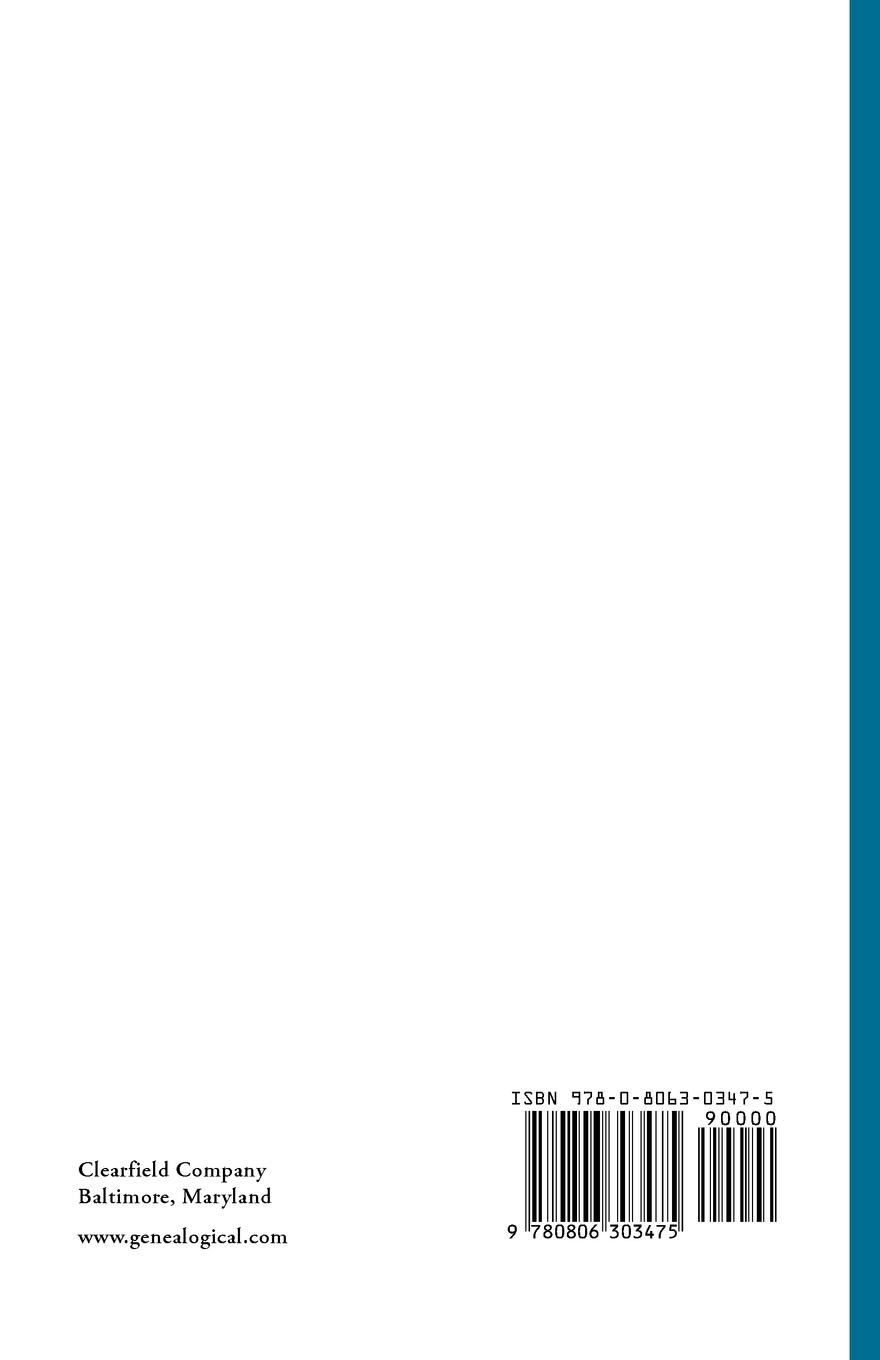Rückseitencover Passenger Arrivals, 1819-1820. a Transcript of the List of Passengers Who Arrived in the Untied States from 1st October, 1819, to 30th September, 1820