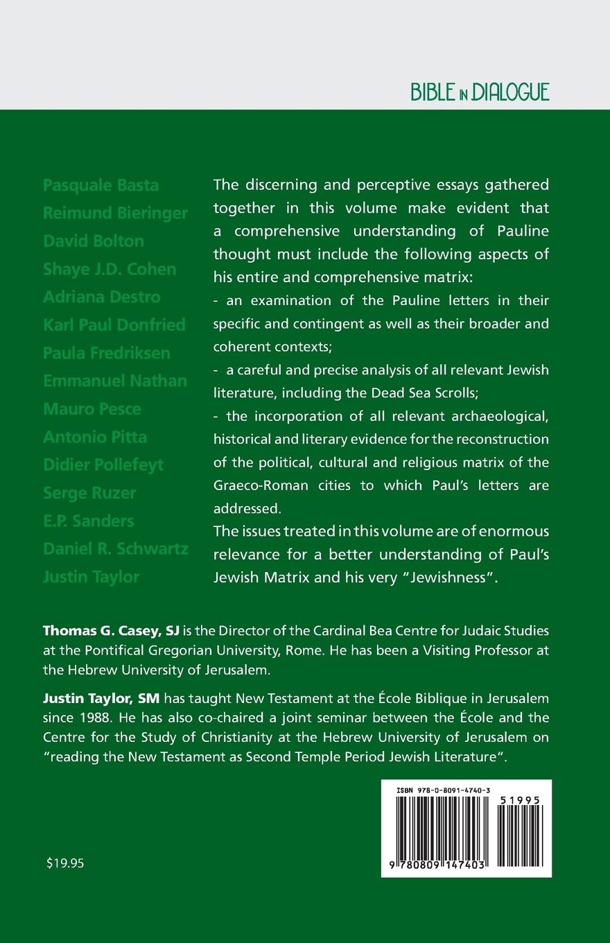 Rückseitencover Paul's Jewish Matrix