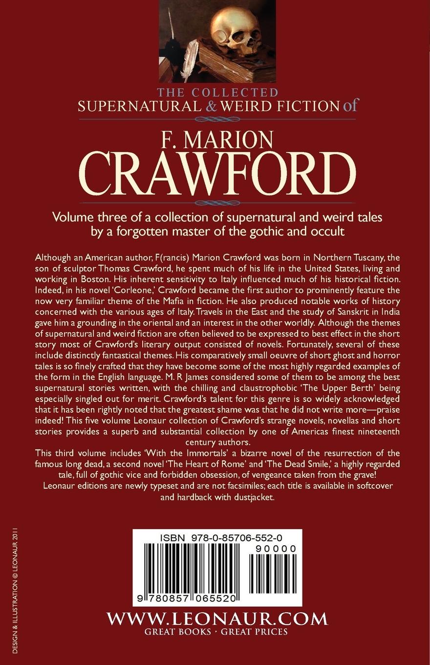 Rückseitencover The Collected Supernatural and Weird Fiction of F. Marion Crawford