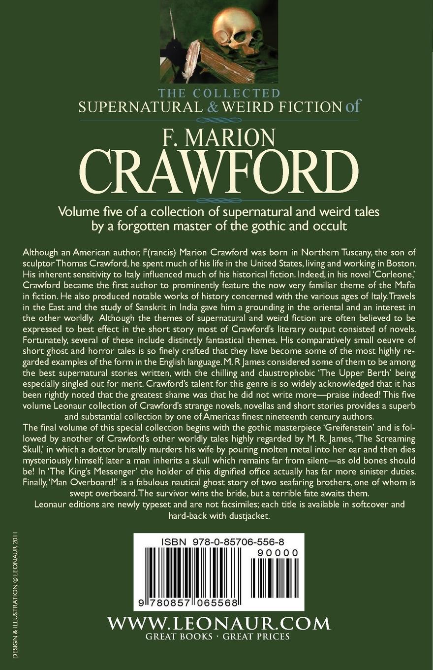 Rückseitencover The Collected Supernatural and Weird Fiction of F. Marion Crawford