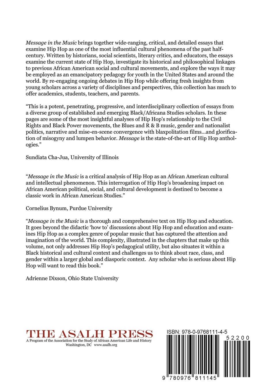 Rückseitencover Message in the Music