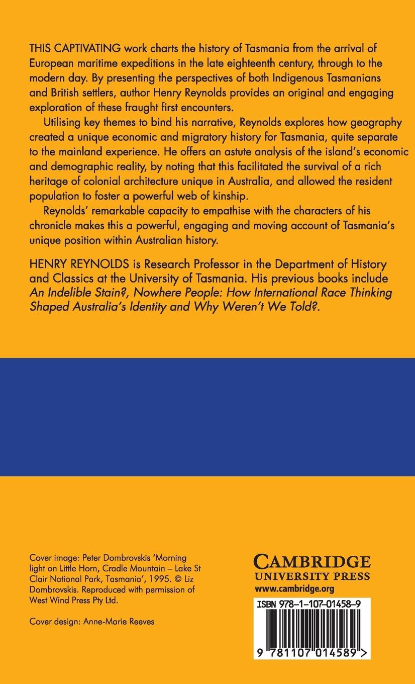 Rückseitencover A History of Tasmania