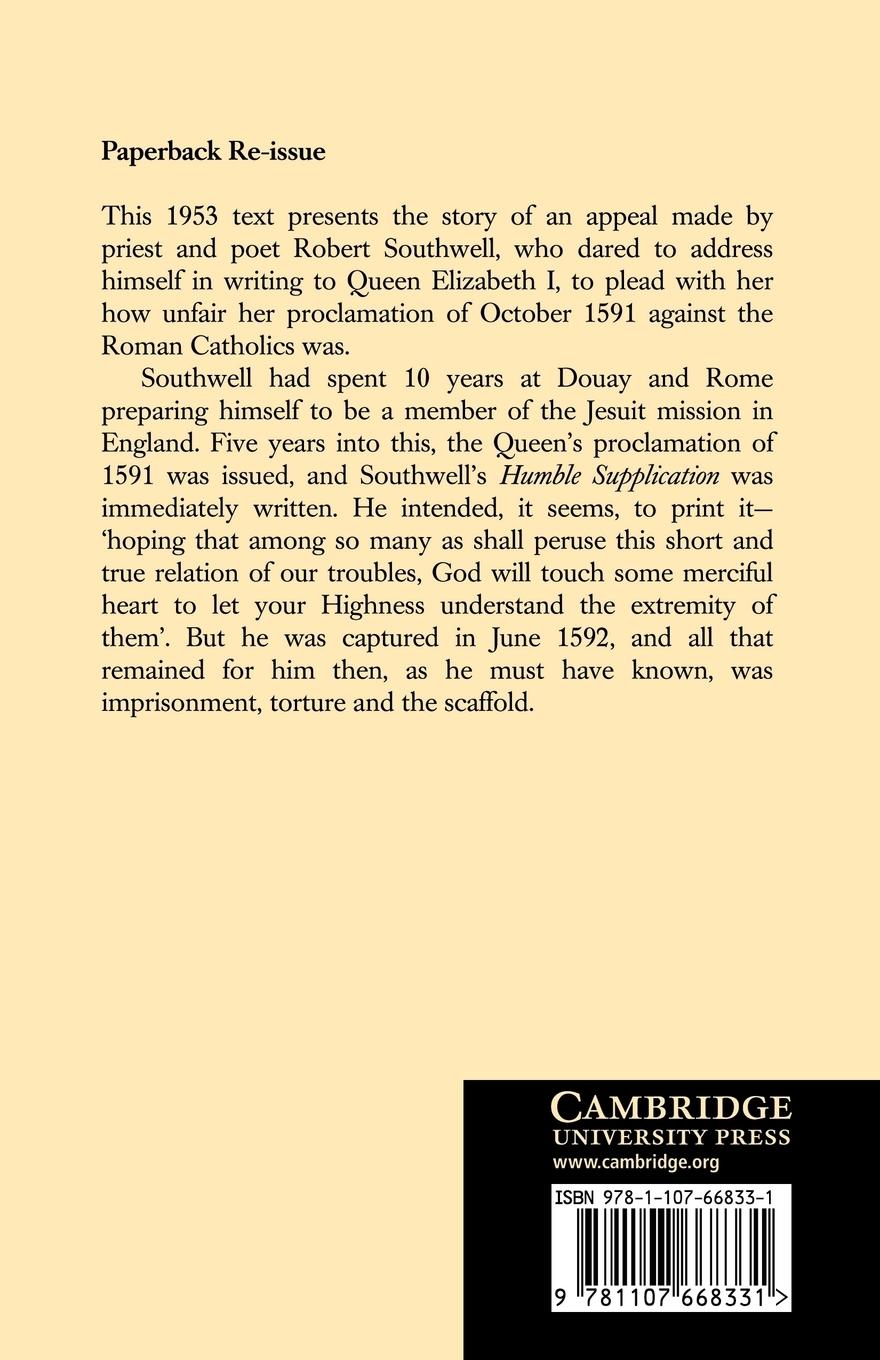 Rückseitencover An Humble Supplication to Her Maiestie