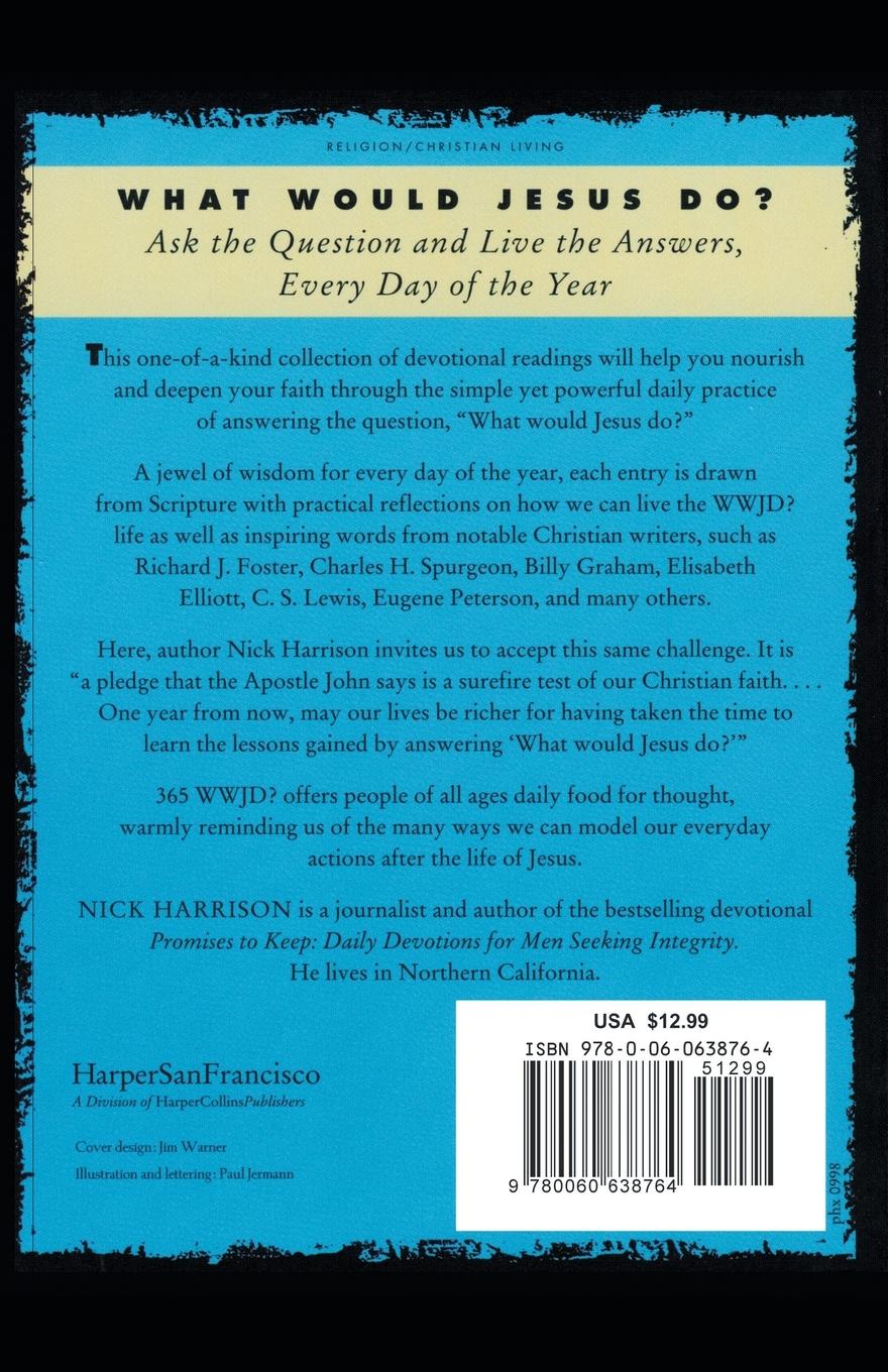 Rückseitencover 365 WWJD