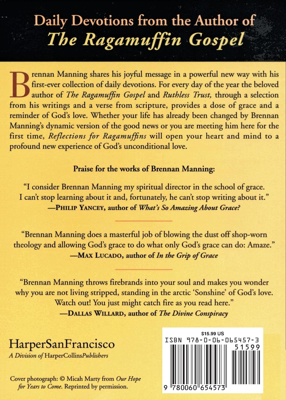 Rückseitencover Reflections for Ragamuffins