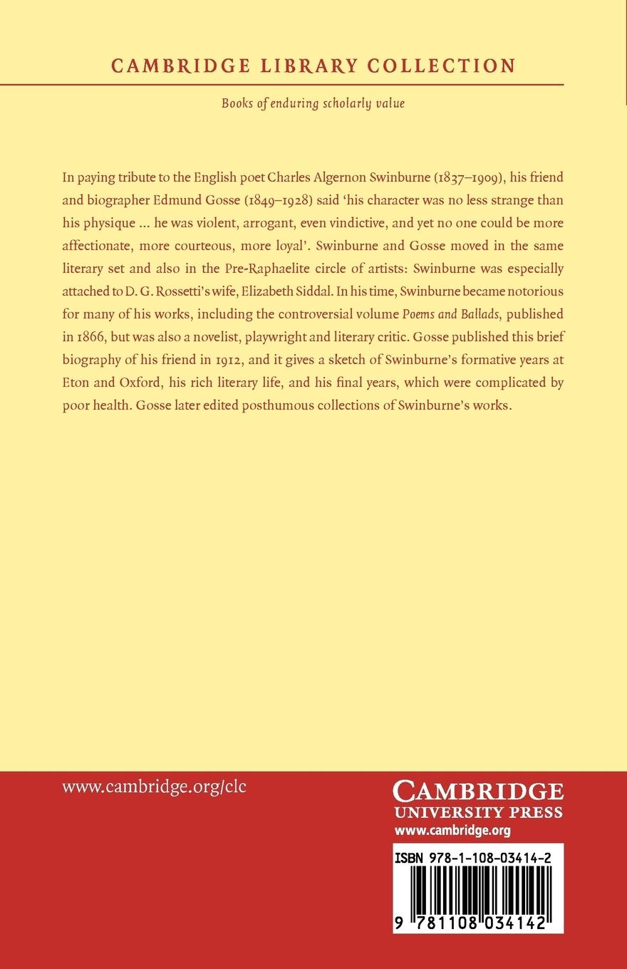 Rückseitencover The Life of Swinburne