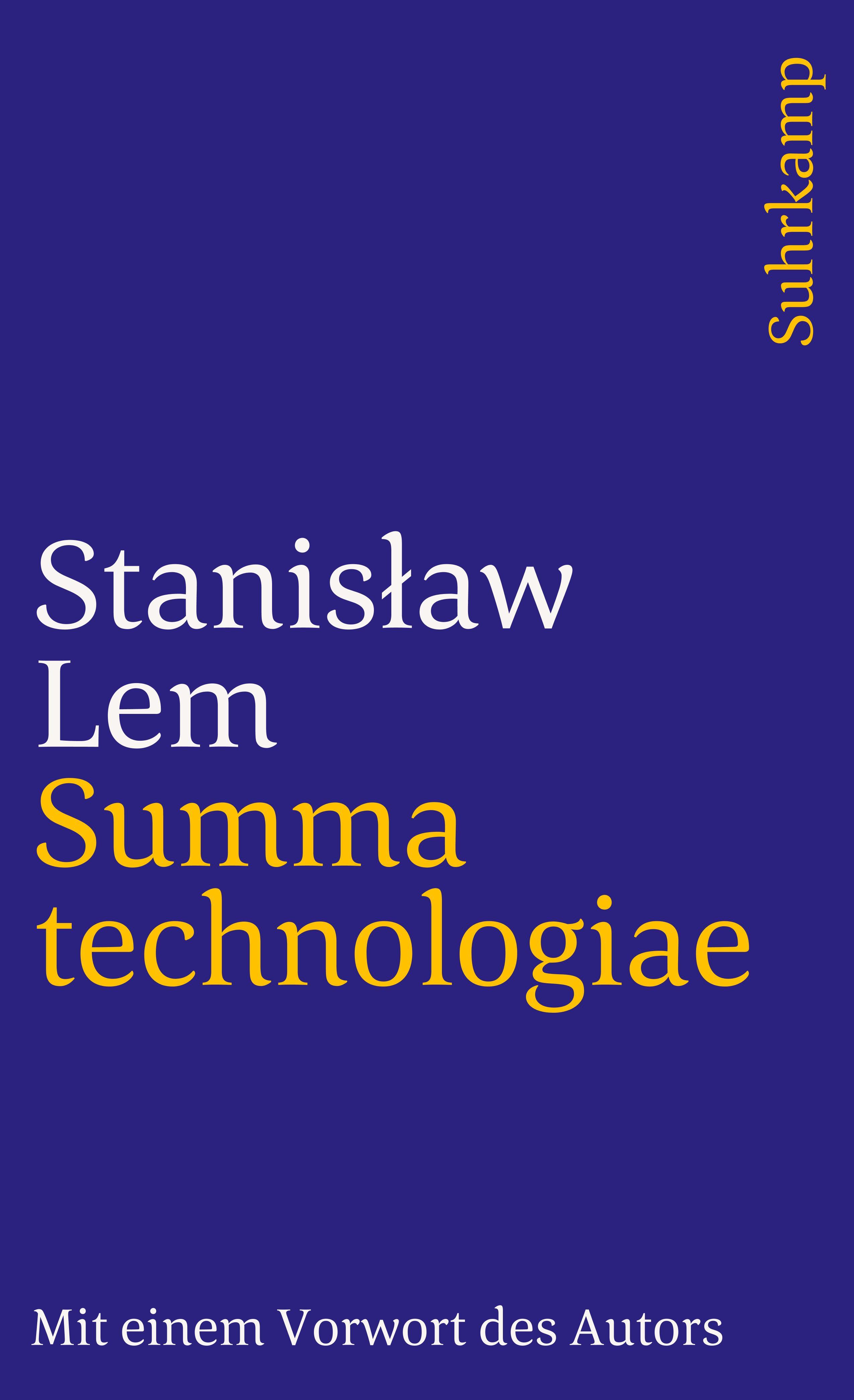 Vorderes Coverbild Summa technologiae