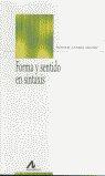 Vorderes Coverbild Forma y sentido en sintaxis