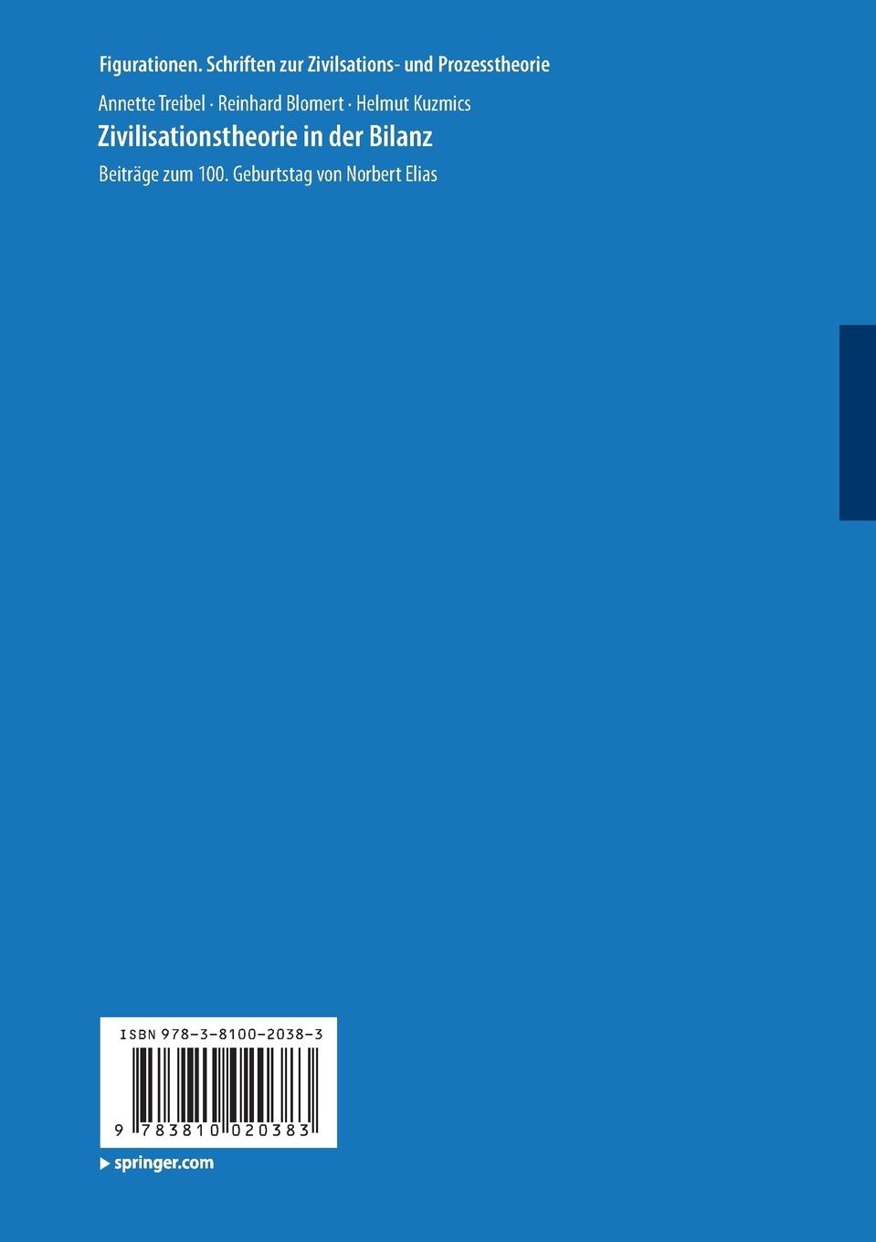 Rückseitencover Zivilisationstheorie in der Bilanz