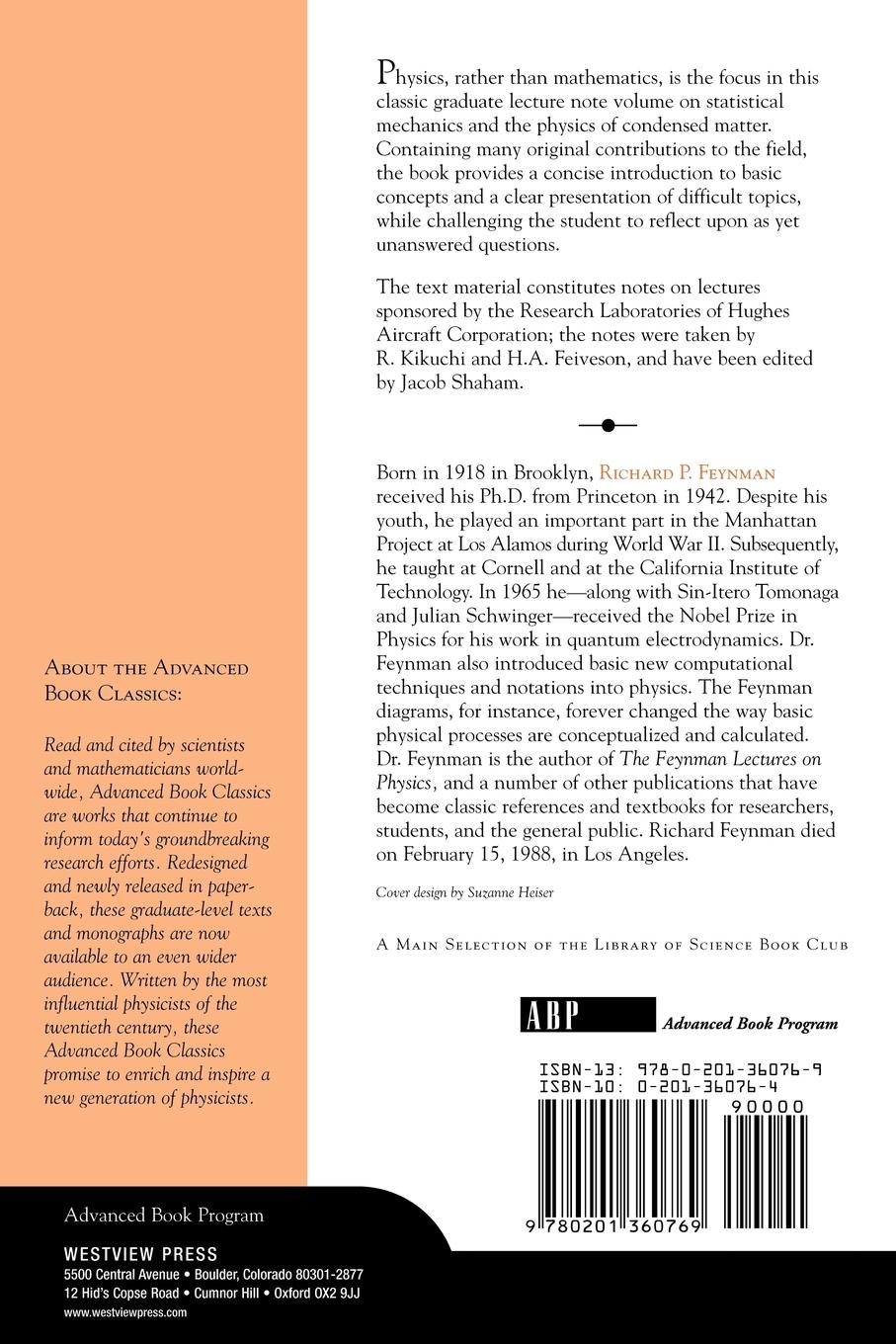 Rückseitencover Statistical Mechanics