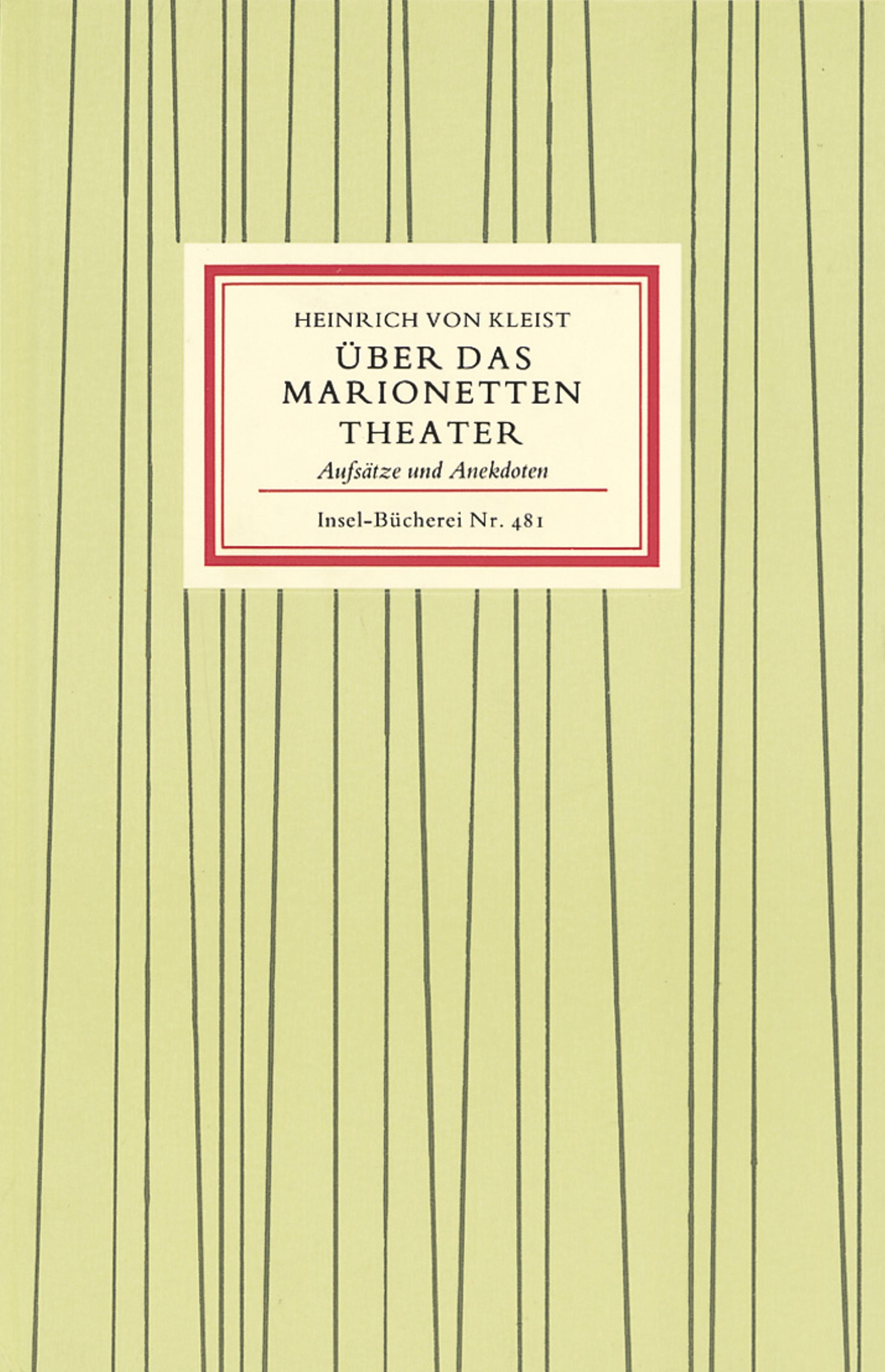Vorderes Coverbild Über das Marionettentheater