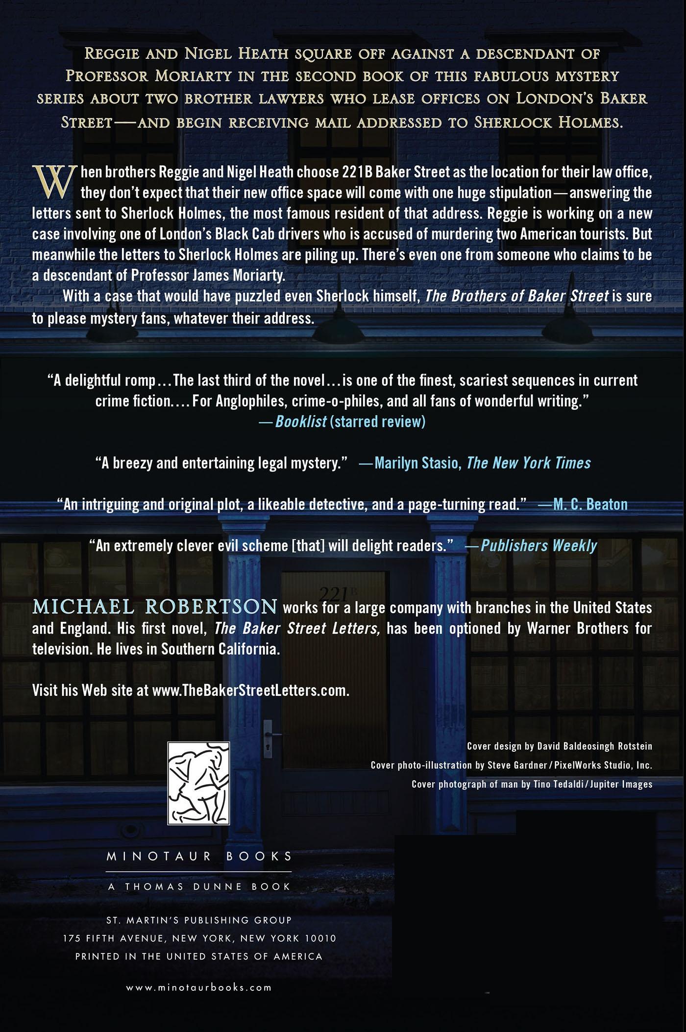 Rückseitencover The Brothers of Baker Street