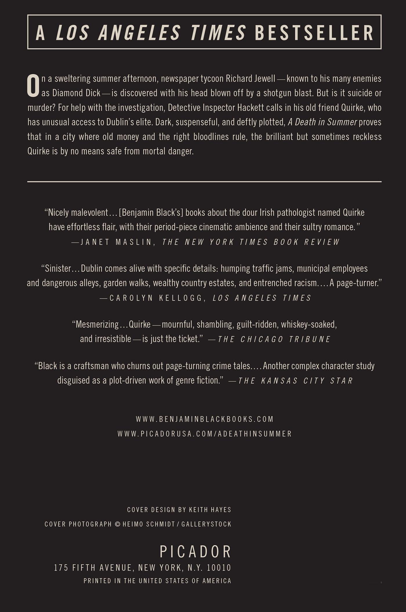 Rückseitencover DEATH IN SUMMER