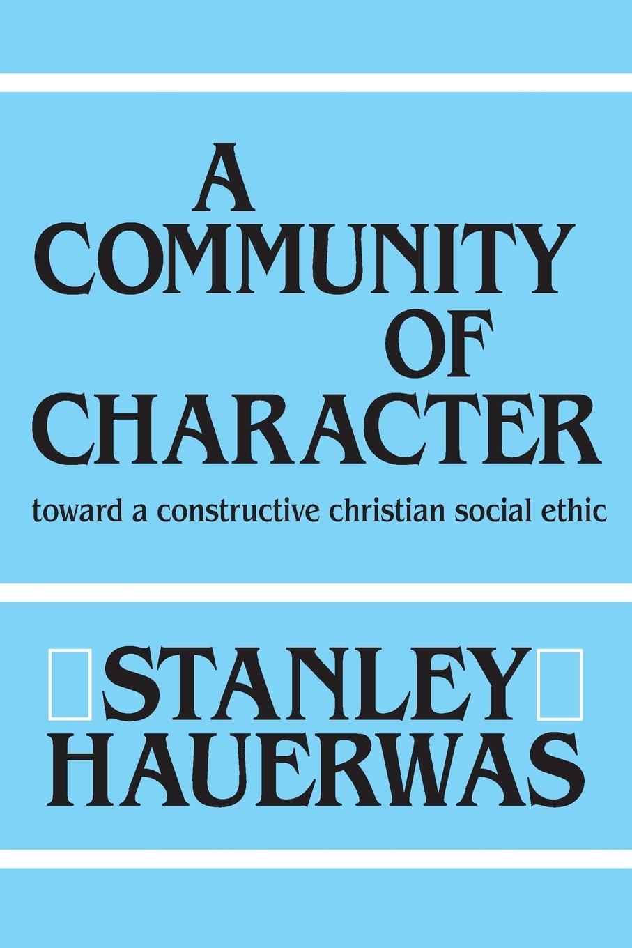 Vorderes Coverbild A Community of Character