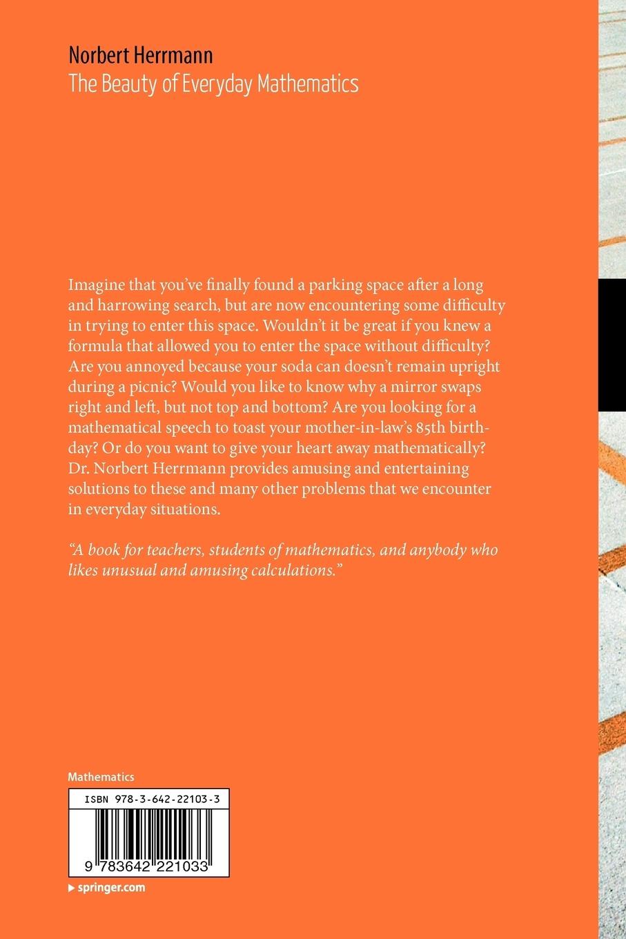 Rückseitencover The Beauty of Everyday Mathematics