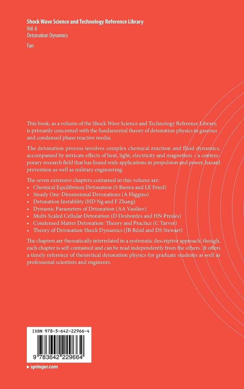 Rückseitencover Shock Waves Science and Technology Library, Vol. 6