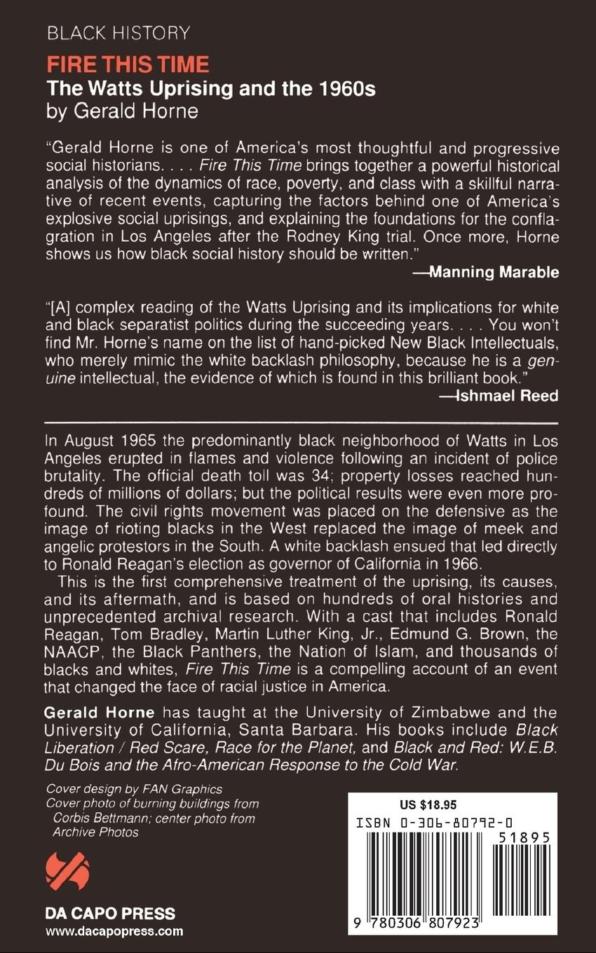 Rückseitencover Fire This Time