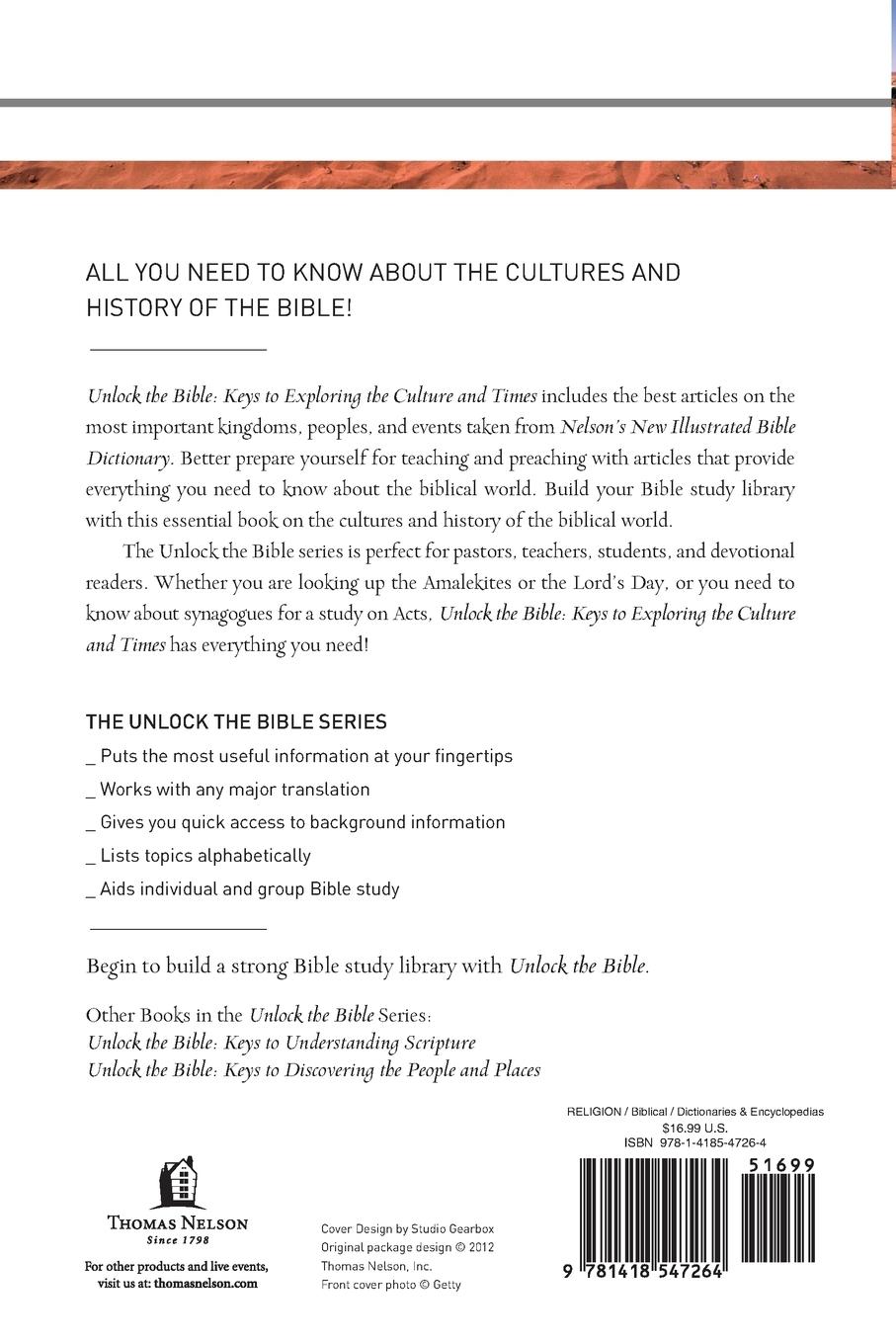 Rückseitencover Keys to Exploring the Culture and Times