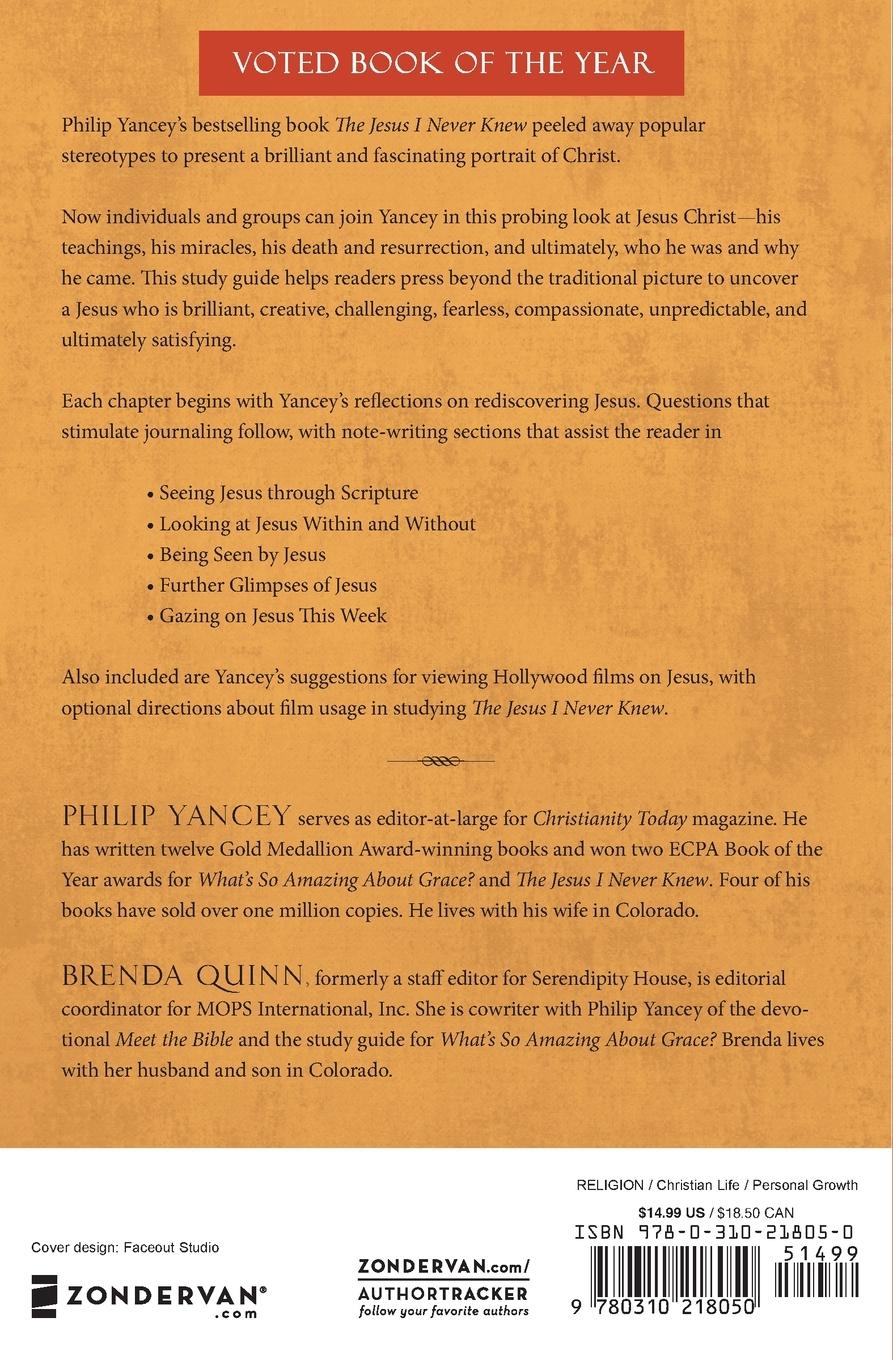 Rückseitencover The Jesus I Never Knew Study Guide