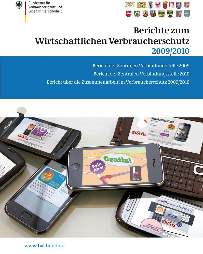 Vorderes Coverbild Berichte zum Wirtschaftlichen Verbraucherschutz 2009/2010