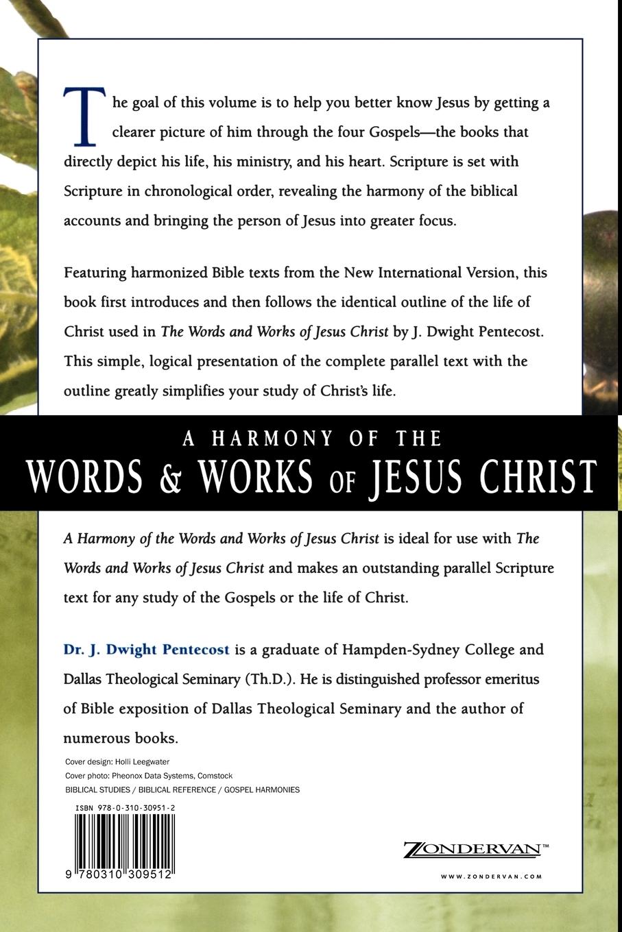 Rückseitencover Harmony of the Words and Works of Jesus Christ, a