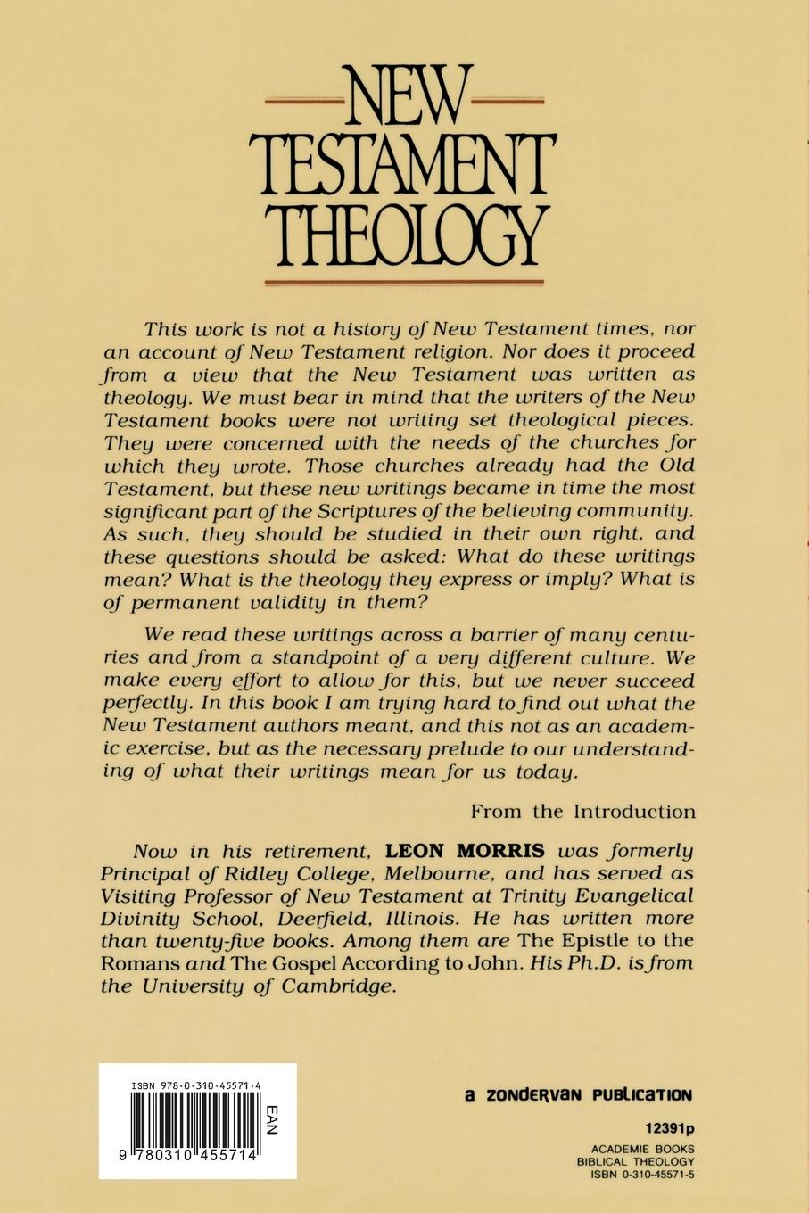 Rückseitencover New Testament Theology