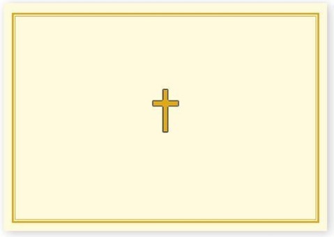 Vorderes Coverbild Gold Cross Note Cards [With 15 Enveolopes]
