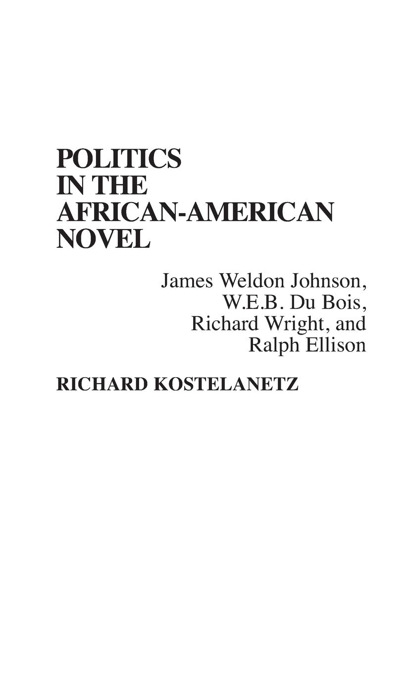 Vorderes Coverbild Politics in the African-American Novel