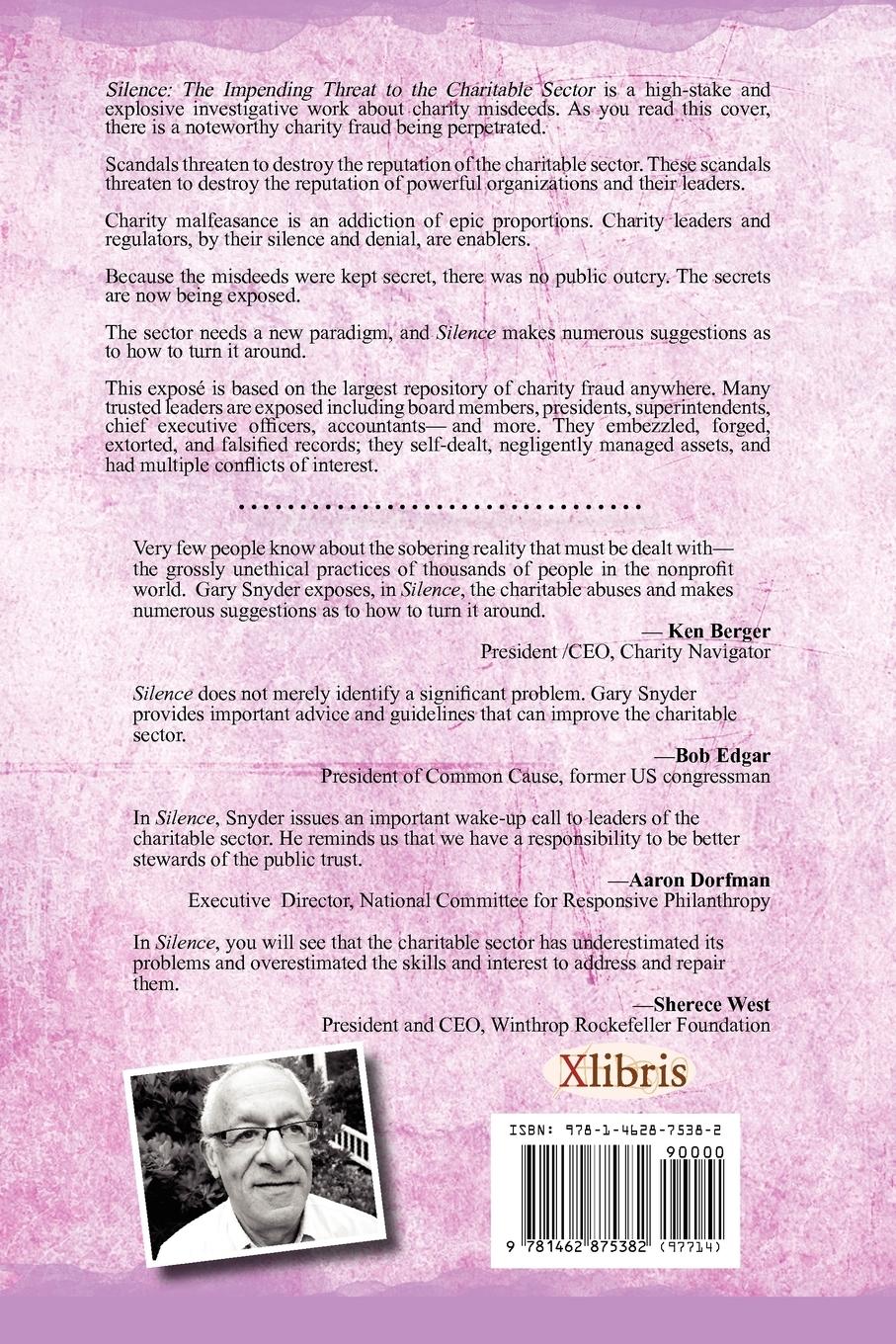 Rückseitencover Silence The Impending Threat to the Charitable Sector