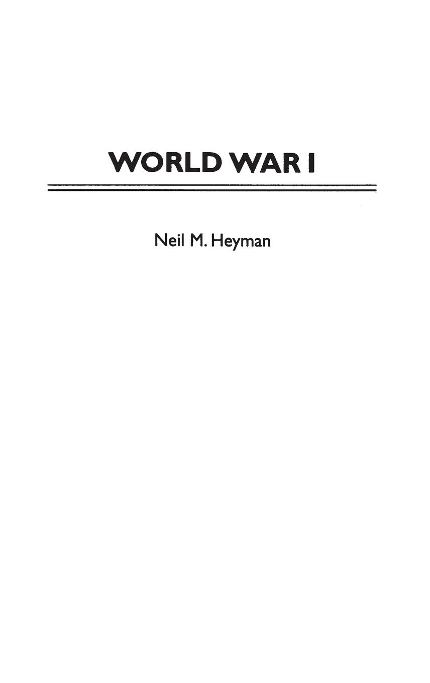 Vorderes Coverbild World War I