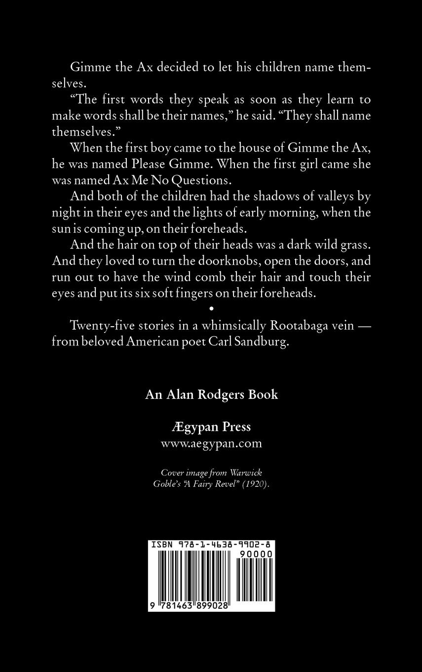 Rückseitencover Rootabaga Stories by Carl Sandburg, Fiction, Action & Adventure, Fairy Tales & Folklore