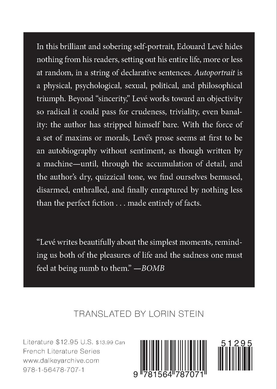 Rückseitencover Autoportrait