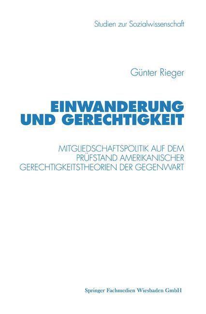 Vorderes Coverbild Einwanderung und Gerechtigkeit