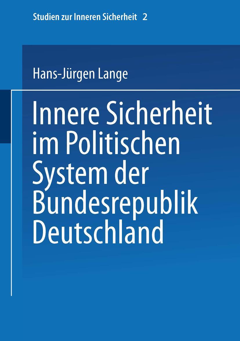 Vorderes Coverbild Innere Sicherheit im Politischen System der Bundesrepublik Deutschland