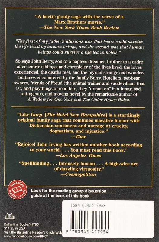 Rückseitencover The Hotel New Hampshire