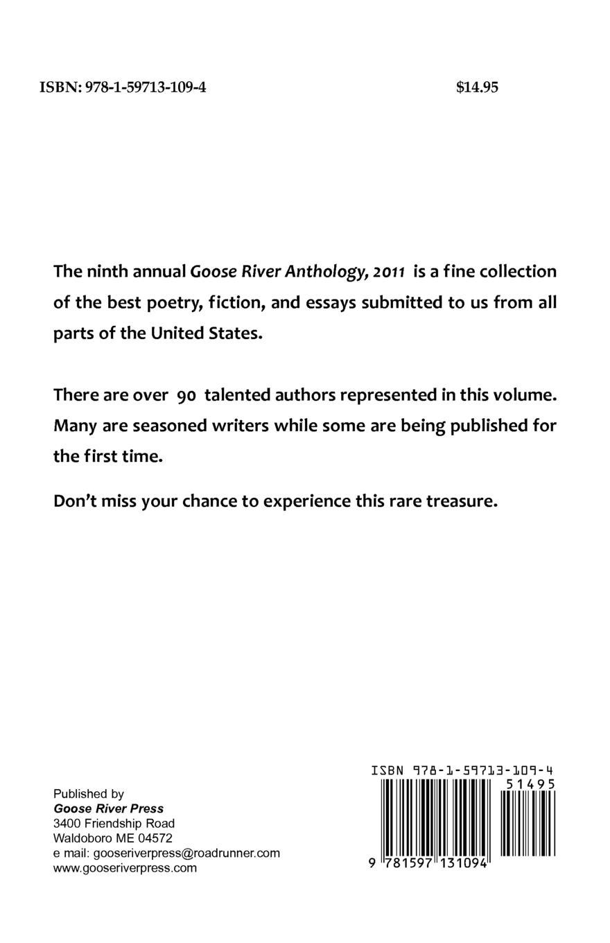 Rückseitencover Goose River Anthology, 2011