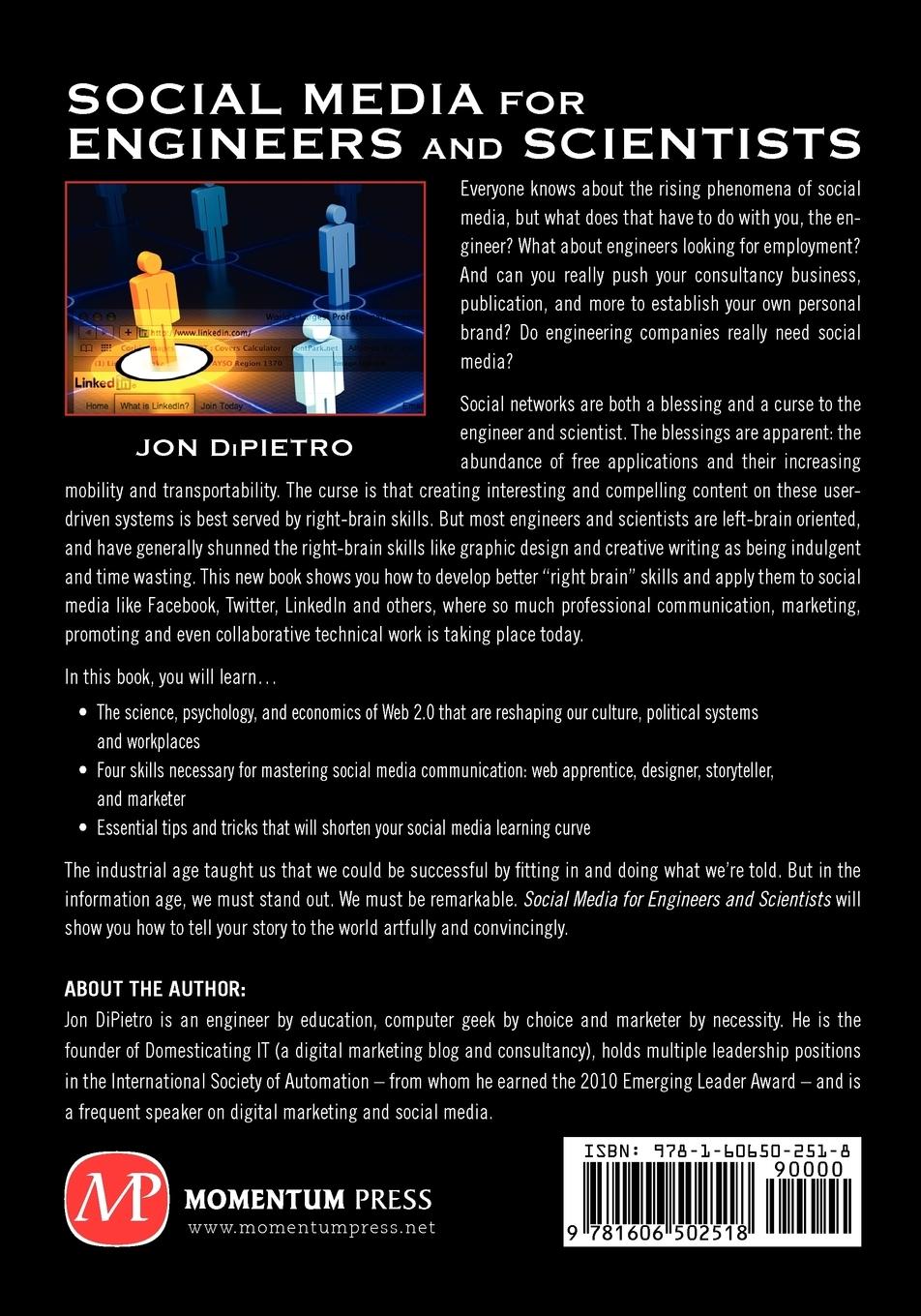 Rückseitencover Social Media for Engineers and Scientists