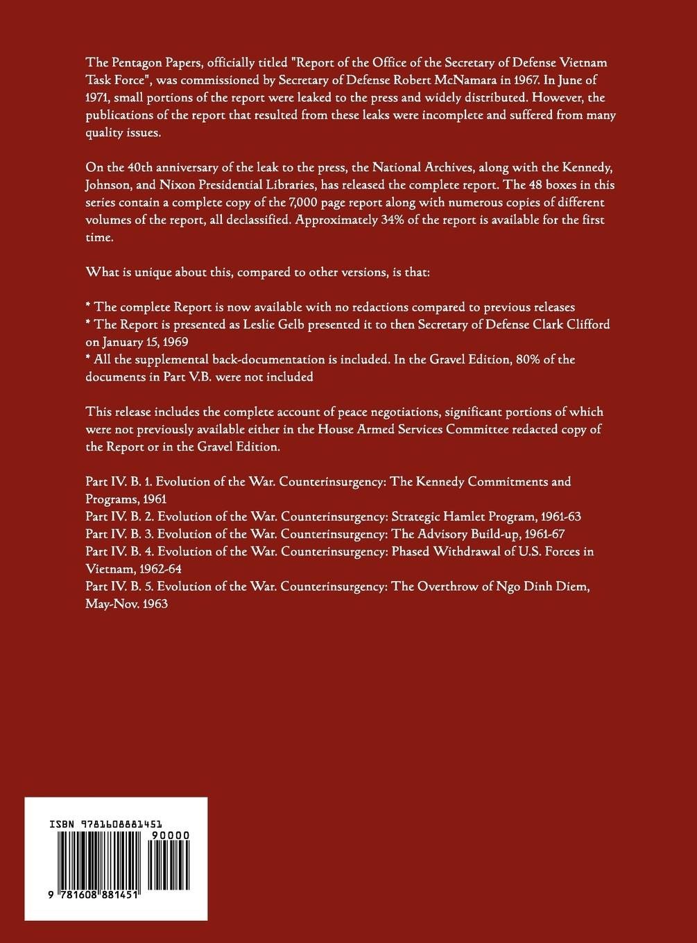 Rückseitencover United States - Vietnam Relations 1945 - 1967 (The Pentagon Papers) (Volume 3)