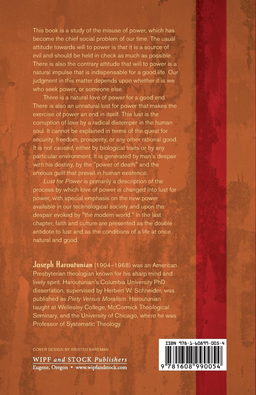 Rückseitencover Lust for Power