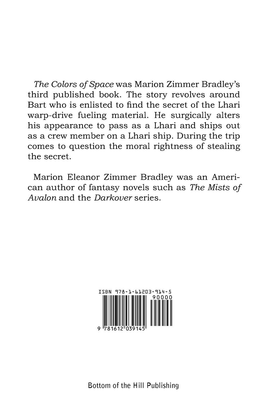 Rückseitencover The Colors of Space