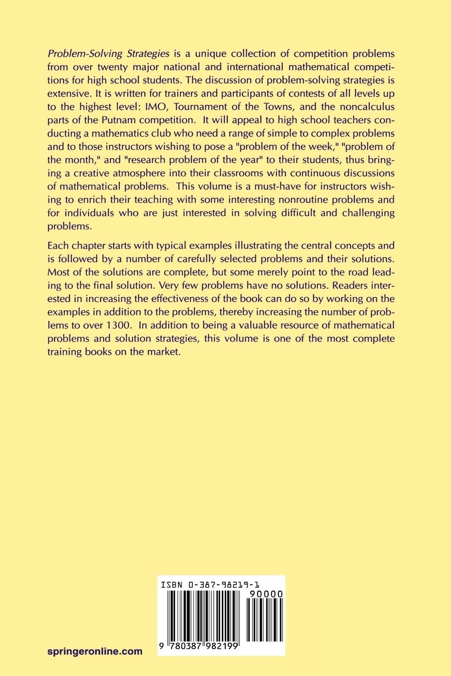 Rückseitencover Problem-Solving Strategies