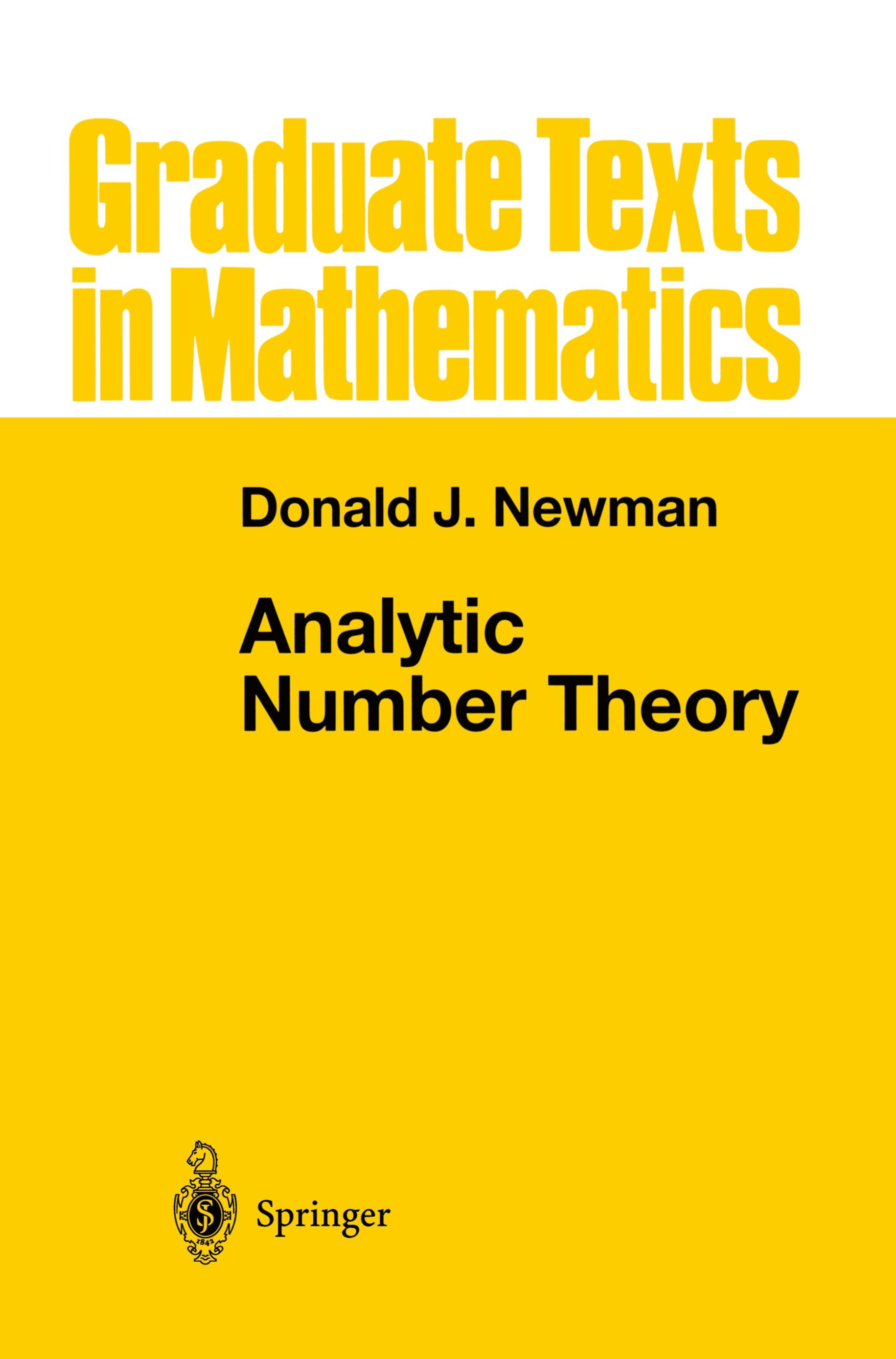 Vorderes Coverbild Analytic Number Theory