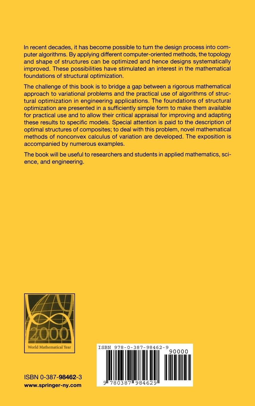 Rückseitencover Variational Methods for Structural Optimization
