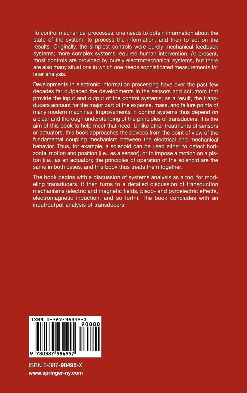 Rückseitencover Electromechanical Sensors and Actuators