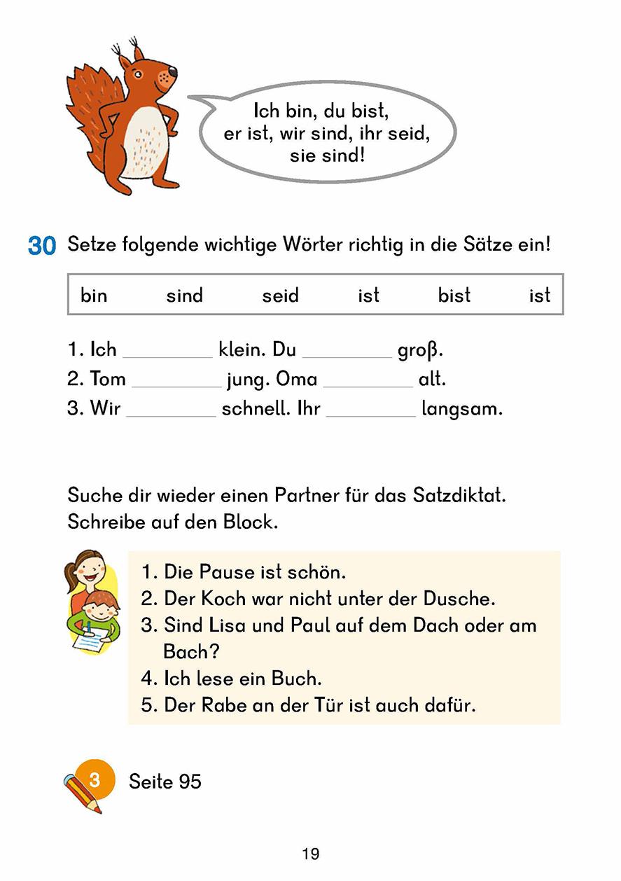 Beispielinhalt (Bild) Rechtschreiben und Diktate 2. Klasse