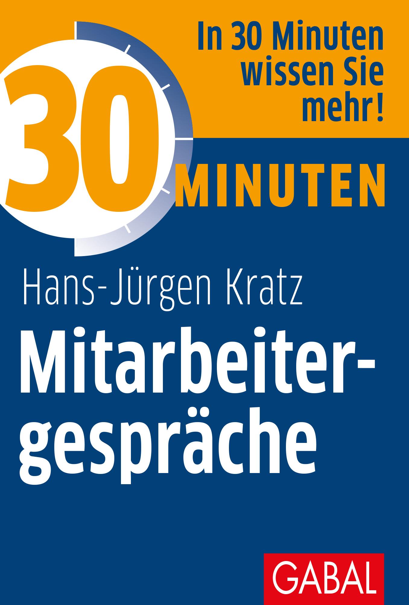 Vorderes Coverbild 30 Minuten Mitarbeitergespräche