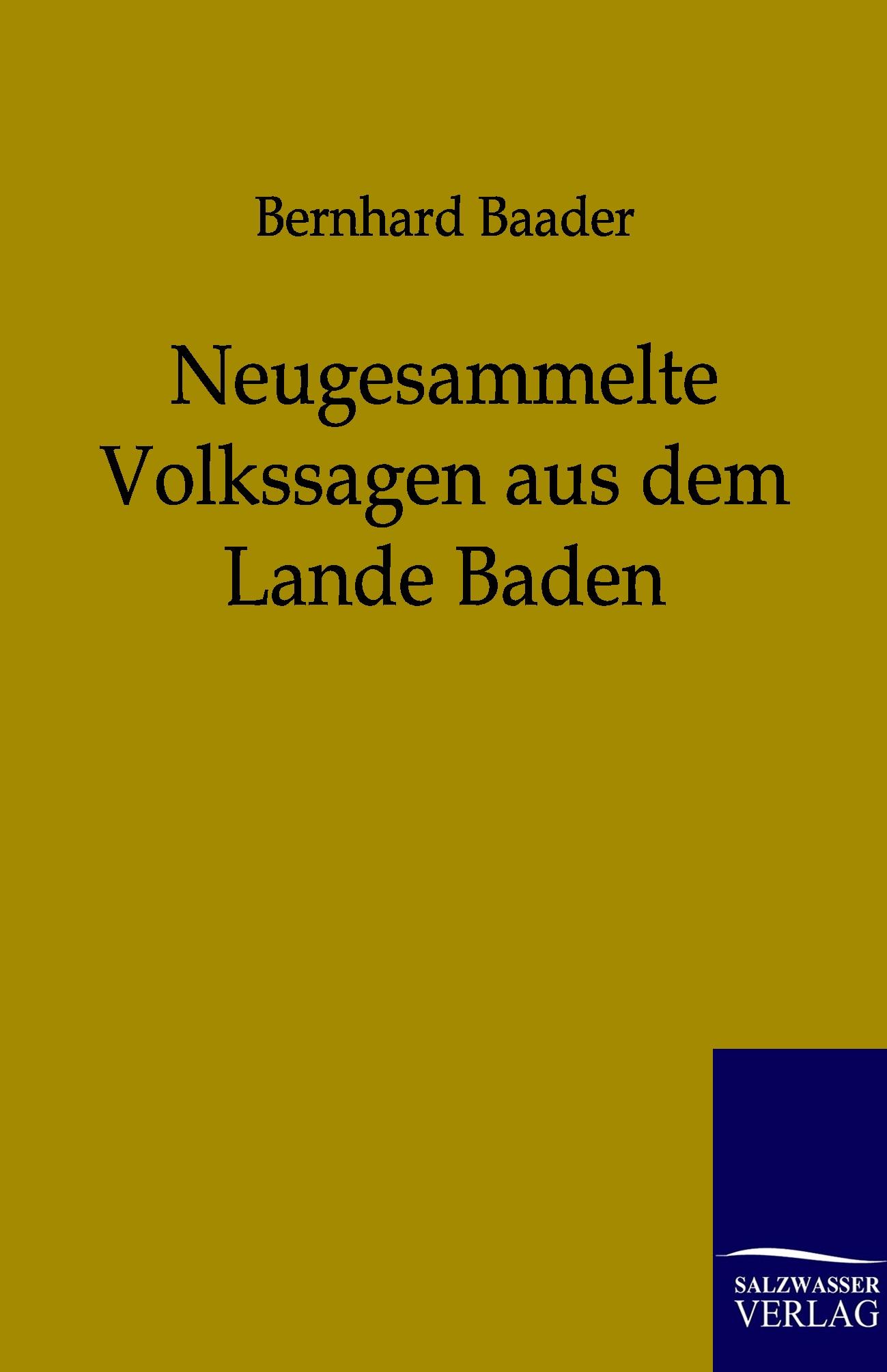 Vorderes Coverbild Neugesammelte Volkssagen aus dem Lande Baden