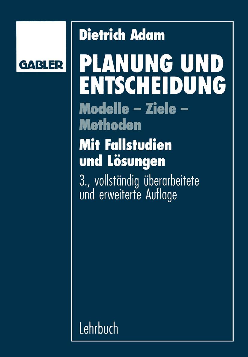 Vorderes Coverbild Planung und Entscheidung