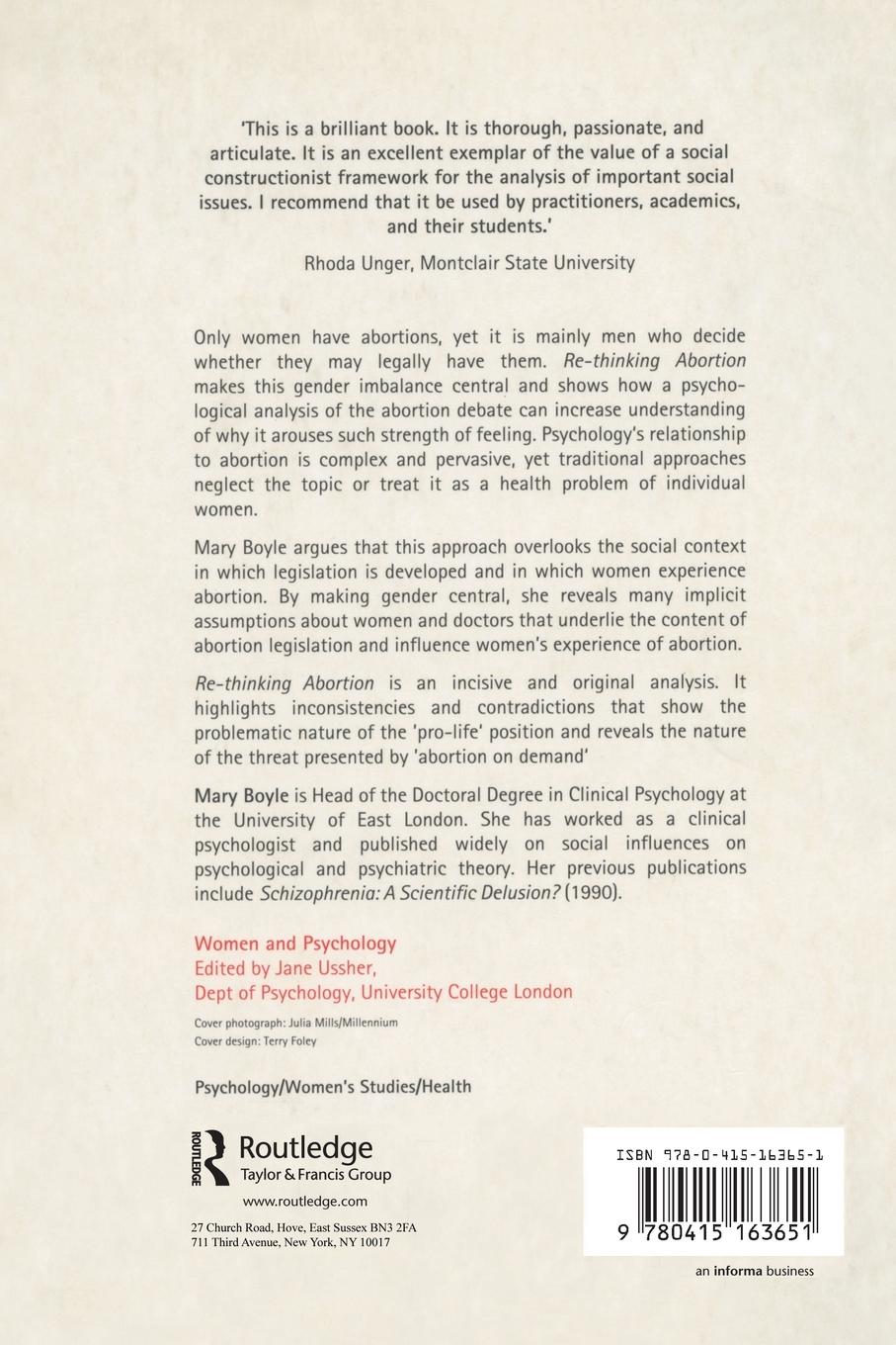 Rückseitencover Re-thinking Abortion