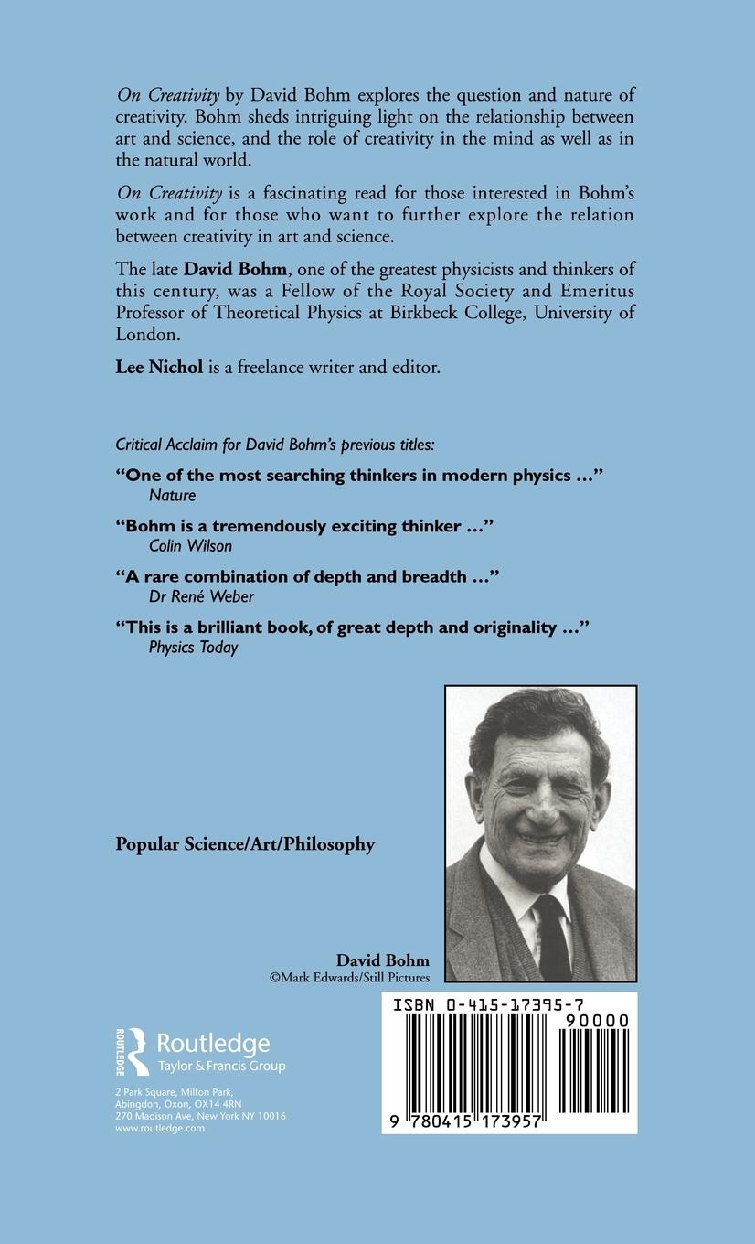 Rückseitencover On Creativity